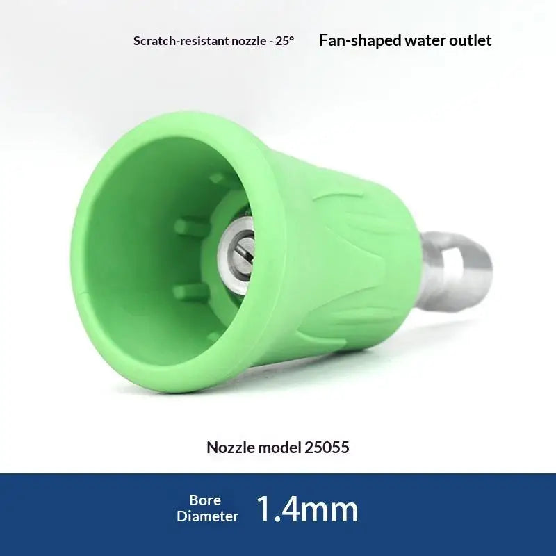 Quick Connect Stainless Steel Car Washer Sector Sprayer Nozzle Tips With Soft Rubber Sleeve High Pressure Wash Nozzles Quake A17