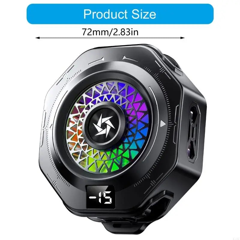 Phone Coolers Portable Led Rechargeable Cooling Fan Phone Radiator Led Light for Phone/Tablet K1KF Quake