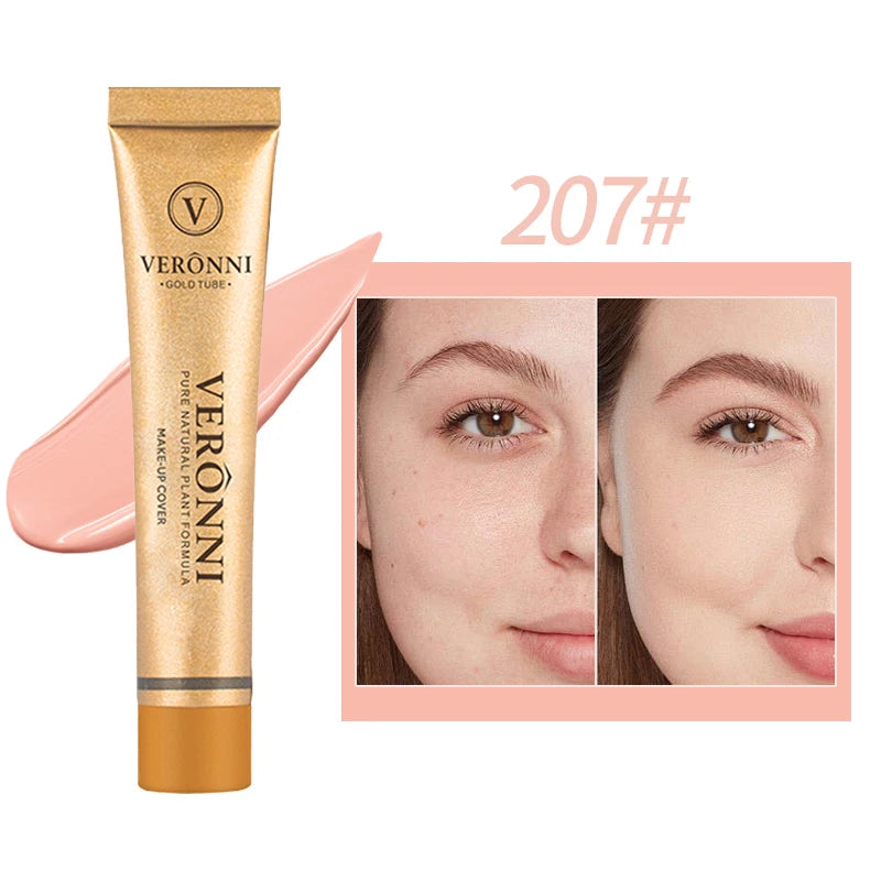 Long-lasting waterproof and sweatproof concealer with natural nude Maquiagem Liquid Concealer Beauty Face Cosmetics Makeup Base Quake 207
