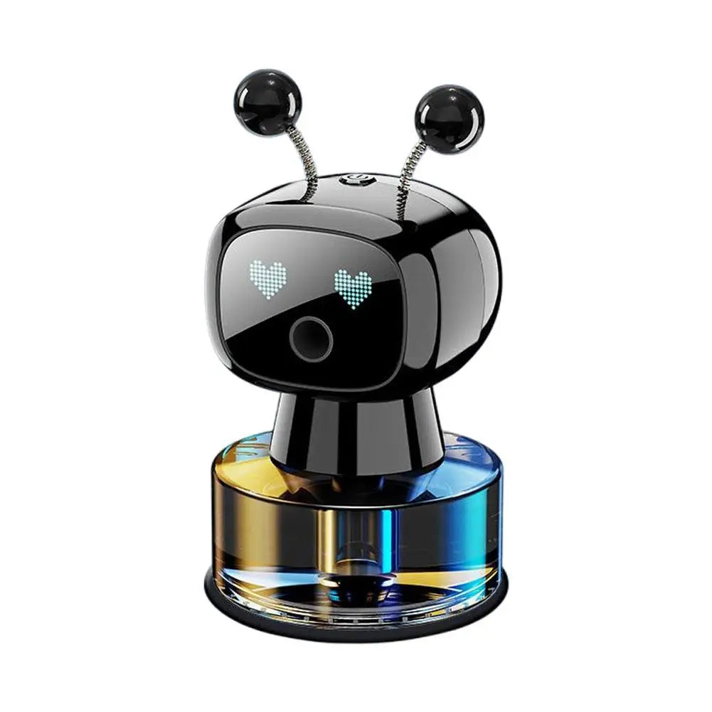 Smart Car Air Freshener AI Rechargeable Car Aroma Diffuser Smart eyes 4 Levels of Adjustable Intelligent Car Diffuser Gift Quake A