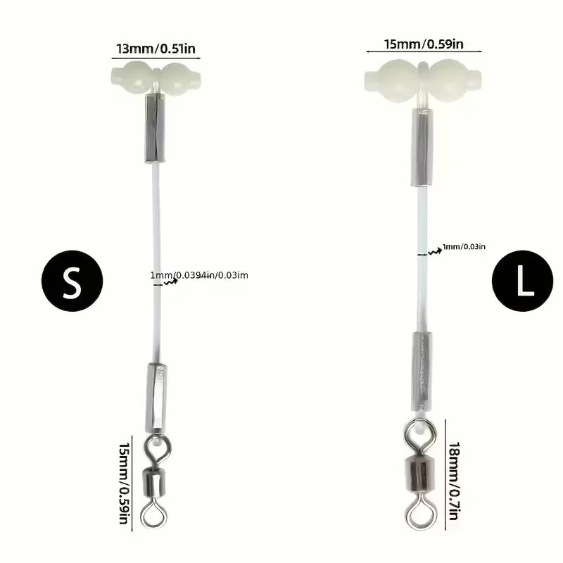5/10pcs Luminous Gourd Balance Support, Gourd Swivel Connector, DIY Fishing Tackle Set for Sea Fishing, Quake