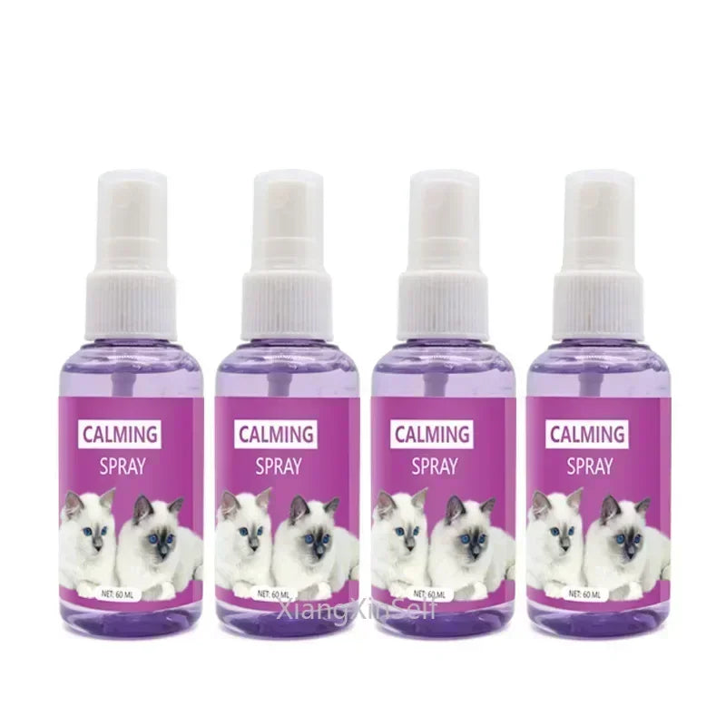 60ml calming spray Feline anti stress pheromone emotional soothing spray Health Cleaning Supplies for Cats Quake