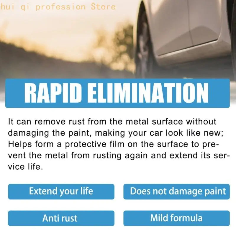 Professional Rust Remover 120Ml Suitable for Car Maintenance & Detailing H8WE Quake