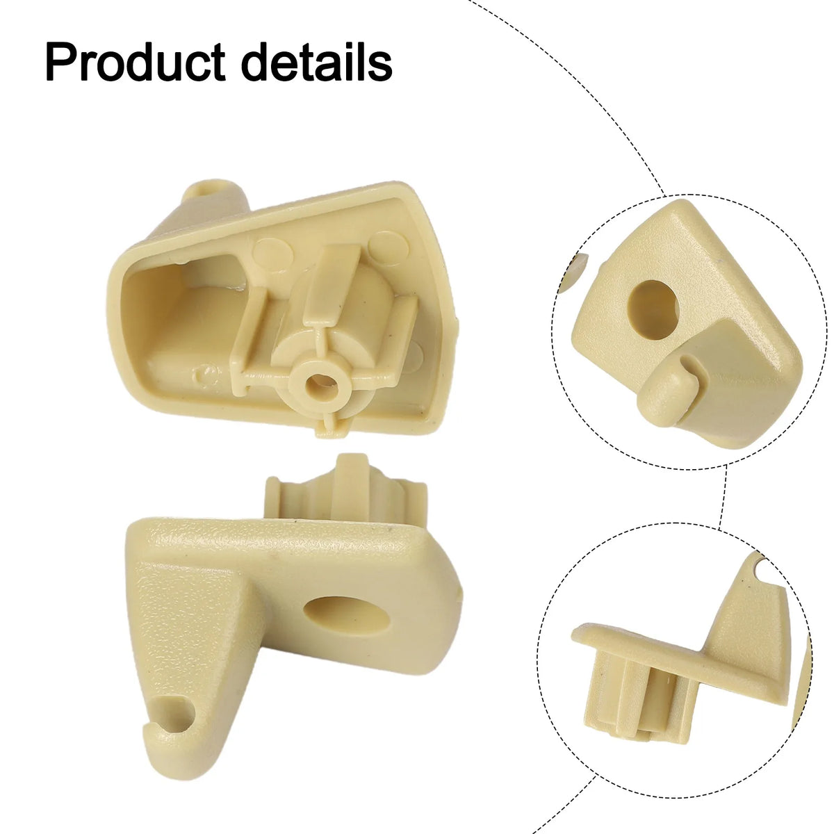 2PCS Sun Visor Clip For Dodge for magnum Charger for chrysler 300 for 300c 2005-2009 1EJ51BD1AA Plastic Interior Car Accessories Quake