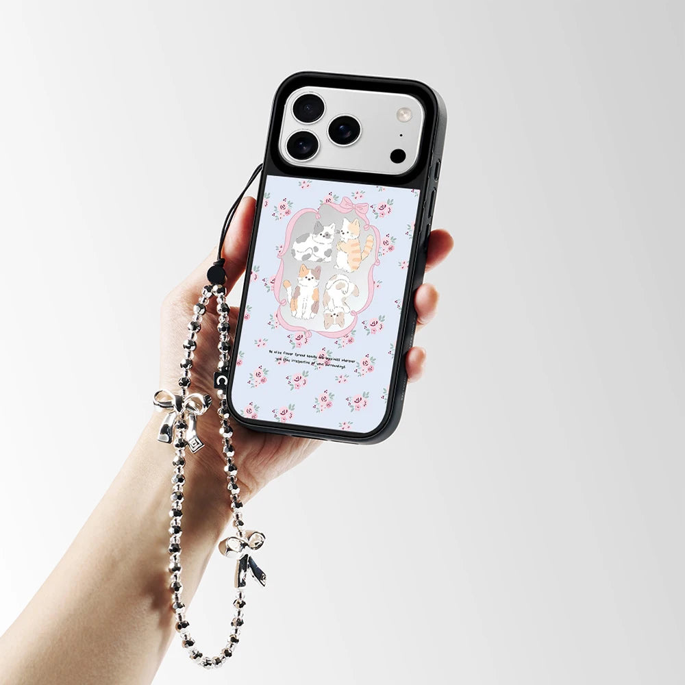 6090732 Mirror Surface Magnetic Phone Case Cover for IPhone 13 14 15 16 17 18 Pro Max Case Quake
