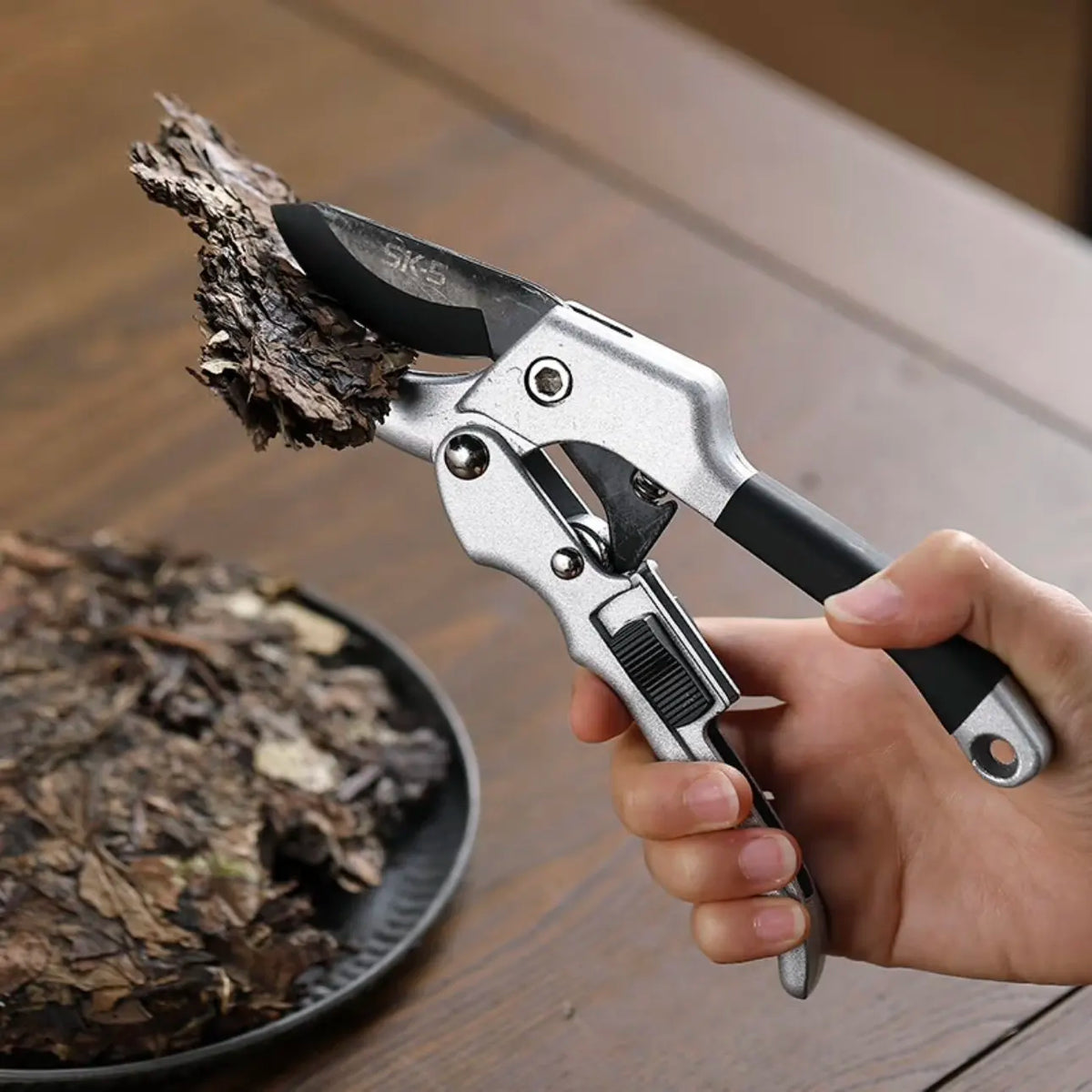 Stainless steel sk5 steel tea scissors, hard tea brick, tea crusher, tea ceremony tea needle, classy tea knife, tea prying tool Quake