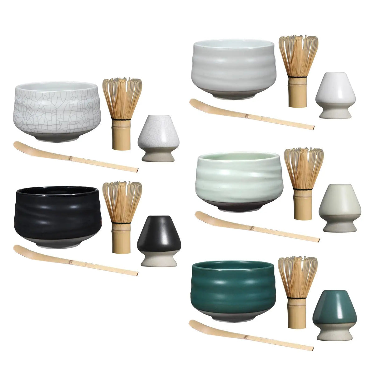 Traditional Matcha Set, Bamboo Matcha Whisk, , Ceramics Whisk Stand Japanese Matcha Preparation, Quake