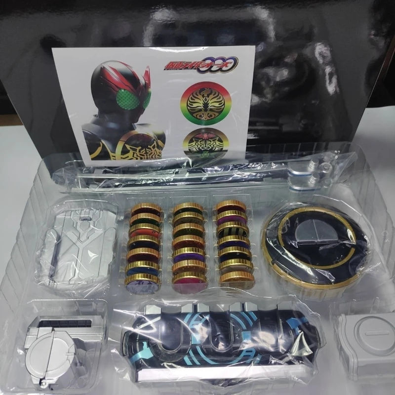 Hot Kamen Rider OOO DX Driver Belt Deluxe Set | Japanese Voice with Metal Core Medals Modified China Version Role Play Toy Gift Quake