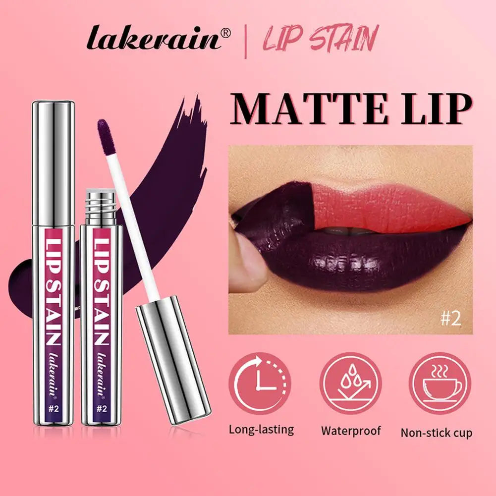 Lip Liner Stain, Peel Off Lip Liner & Lip Gloss, Long Lasting Waterproof Matte Color and Glossy Shine, Transfer-Proof Lip Makeup Quake