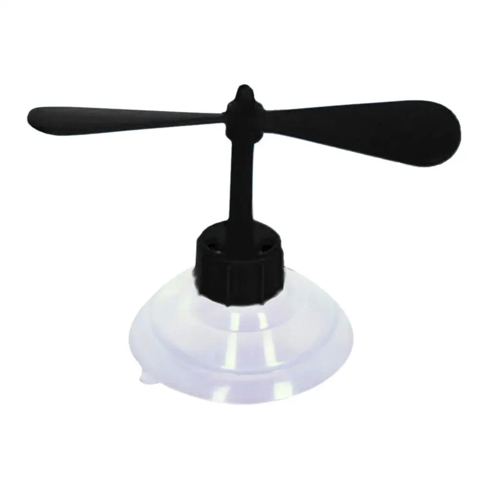 Creative Motorcycle Helmet Suction Cup Propeller Rotatable Windmill Decor Safety Helmet Headwear Accessories Quake Black
