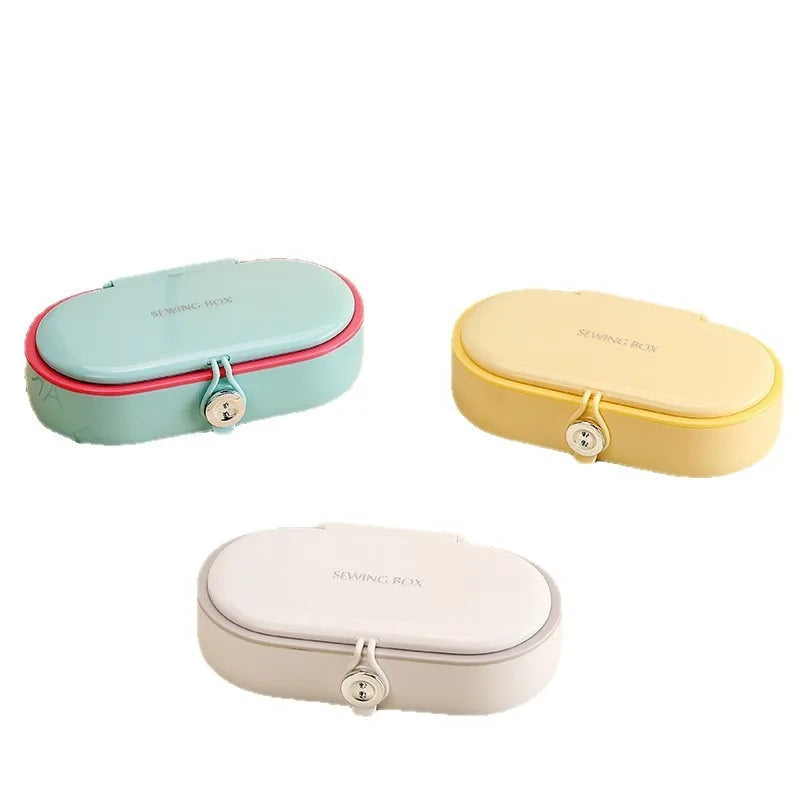 Dopamine Magnetic Sewing Kit Box Home Dorm Mending Set High Quality Portable Thread Needle Storage Case Household Goods Quake