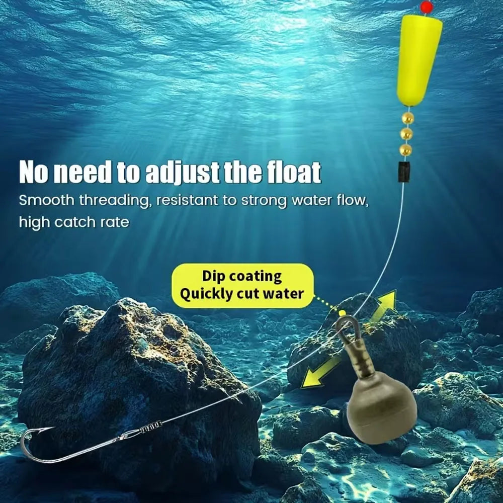 3Pcs Fishing Sinkers Weights Set, Fishing Accessories, Suitable for Carp Fishing, Multiple Sizes Available (14G/28G/52G) Quake