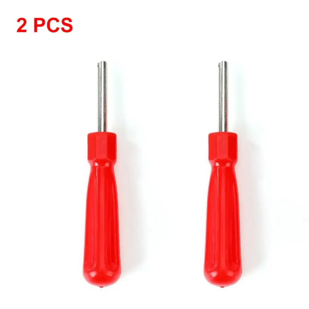 1/2/5pcs Portable Plastic Valve Core Remover/Installer Metal Single-head Tyre Wrench Tire Screwdriver for Car Motorbike Truck Quake 2pcs