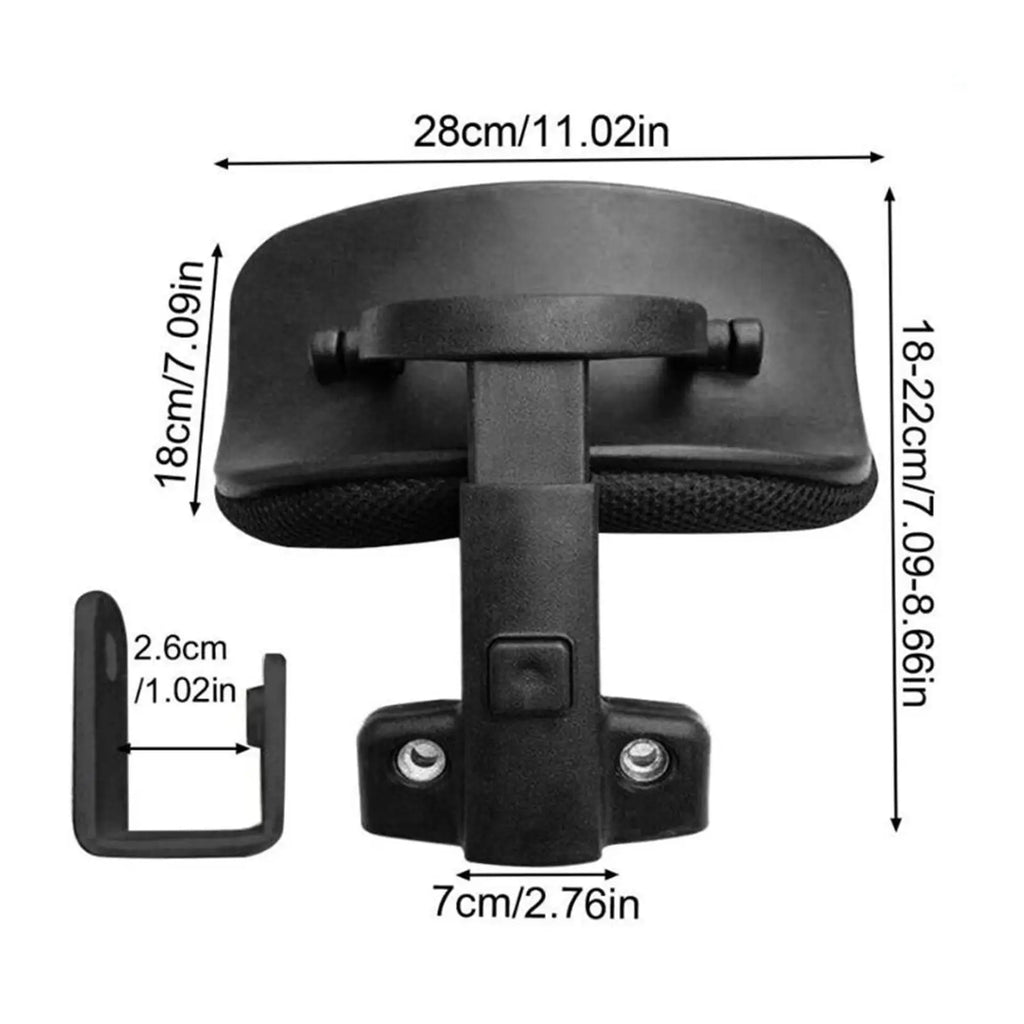 Ergonomic Chair Headrest Adjustable Neck Support Cushion Office Chair Headrest Attachment Parts for Comfortable Sitting Quake
