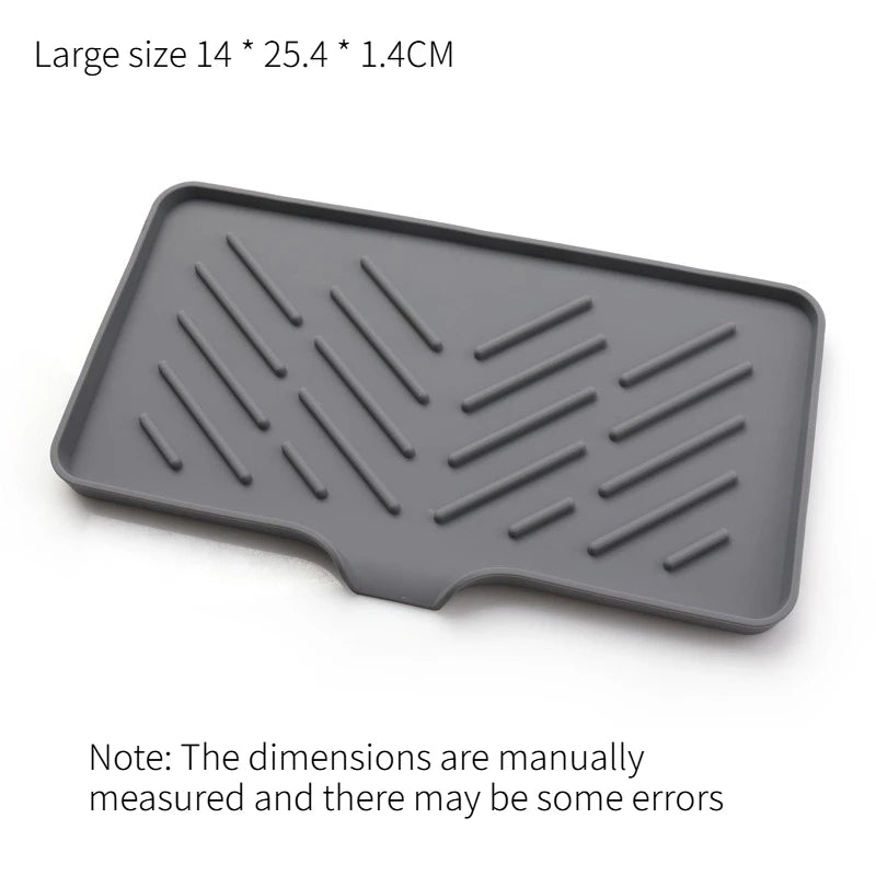 Water Guiding Silicone Soap Tray Anti Slip Drain Soap Holder Durable Drainage Soap Dish Bathroom Accessory for Soap Storage Quake M