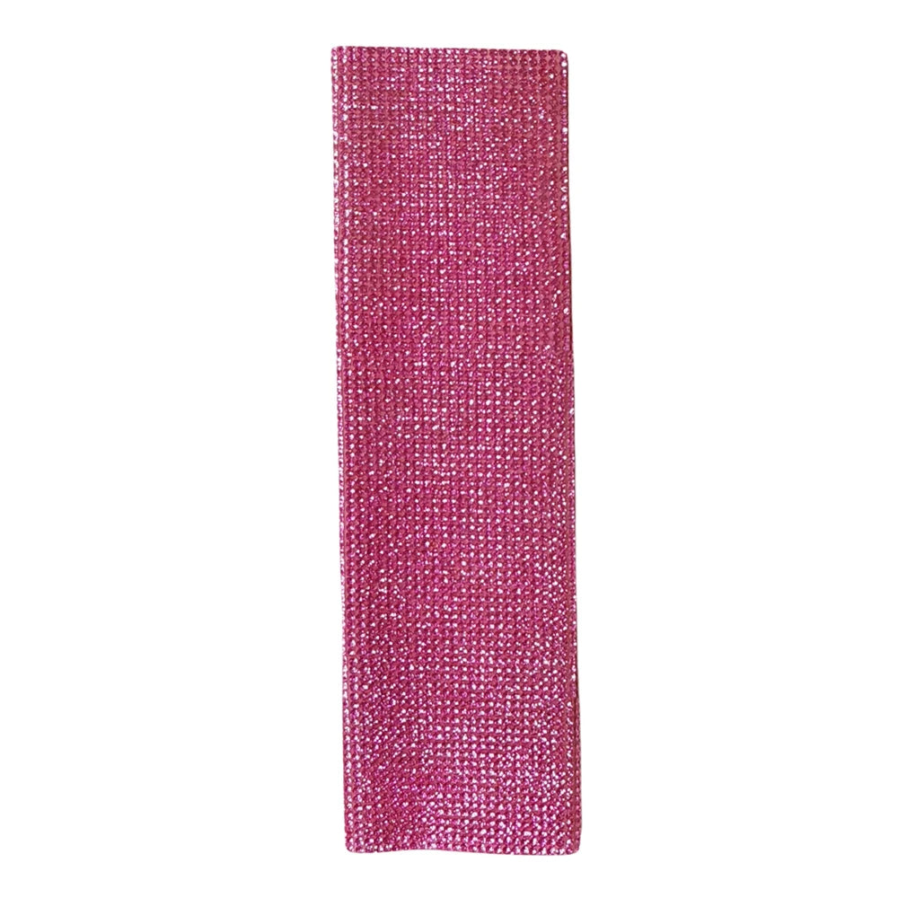 Rhinestones Microphone Cover,Microphone Sleeve Bling Compatible with Universal Wireless Microphone for Disco,Stage,Party,TV Show Quake pink