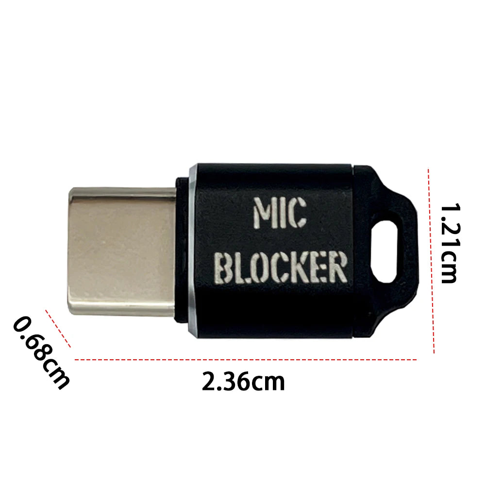 USB C MIC Blockers Compact Privacy Protector Multifunction Microphone Sound Lock for Laptops Smartphones Tablets Quake