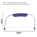 Adjustable Cake Leveler Slicer Stainless Steel Wire Bread Cutter DIY Toast Layer Slicing Tool for Home Baking Quake PURPLE