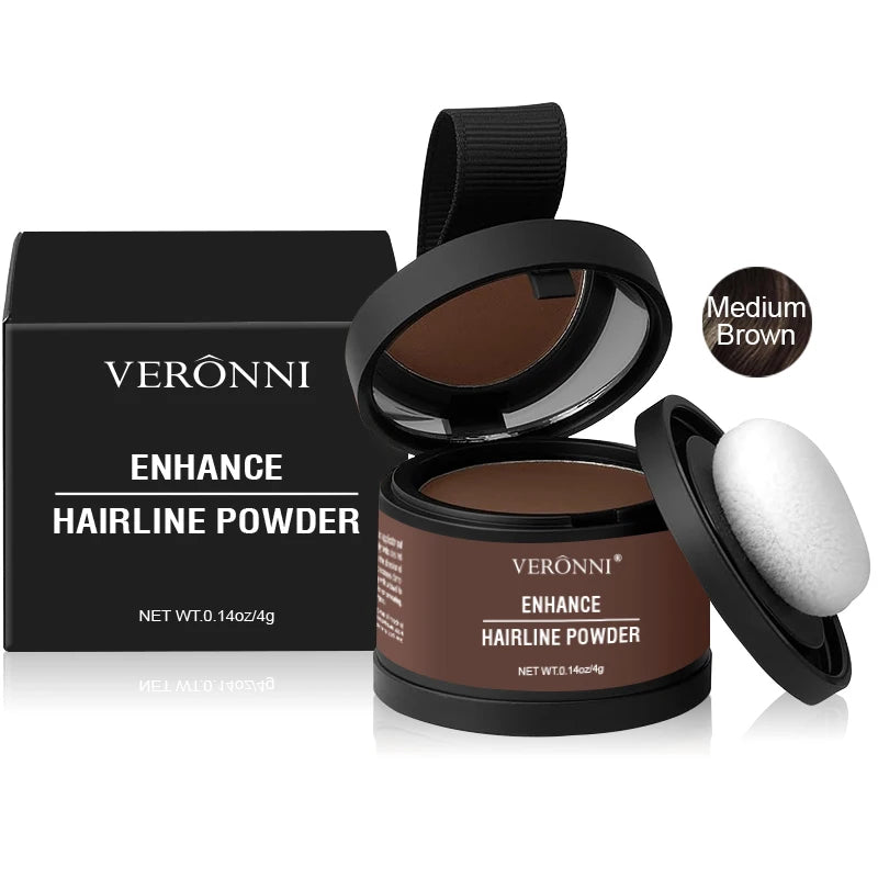 14 Color Hair Line Powder Black Root Up Natural Instant Waterproof Hairline Shadow Concealer Coverage Paint Repair Fill In Hair Quake 13-Medium Brown