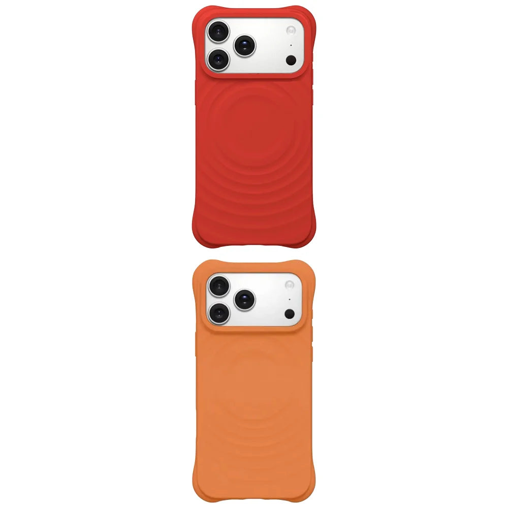 608232 Wave Magnetic Phone Cover for IPhone 13 14 15 16 17 18 Pro Max Case for IPhone 18Pro Quake