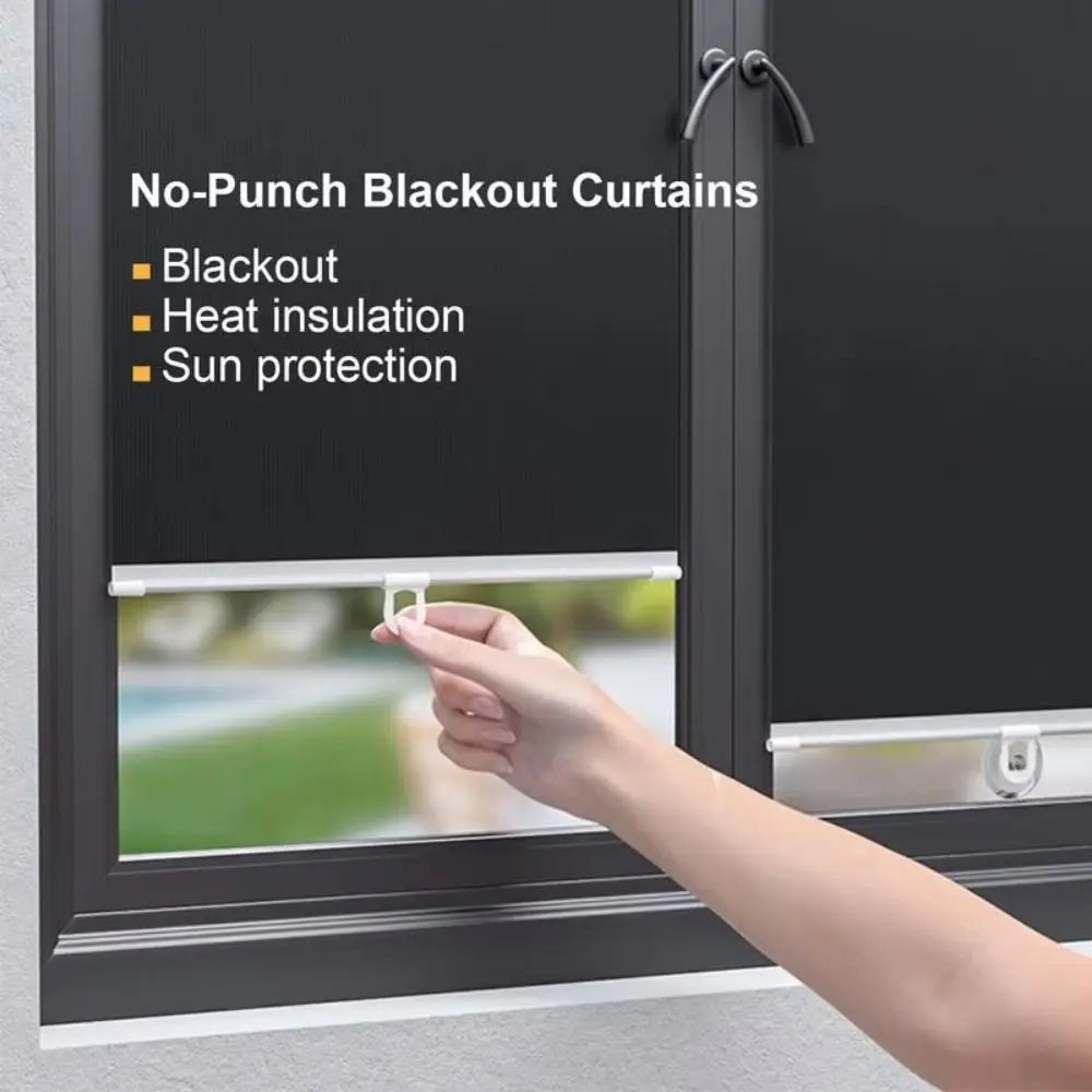 New Retractable Roller Blinds Suction Cup Black Blackout Curtain Portable Car Window Sun Visors Auto Truck Quake