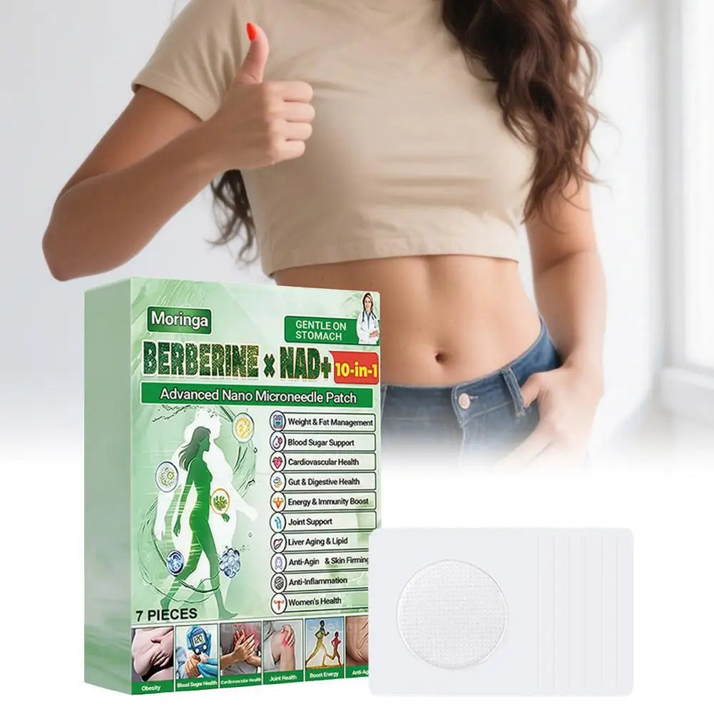 3Boxes Moringa Advanced Nano Microneedle Body Care Patch- Easy To Use Body Firming Sticker Daily Figure Line Care Unisex Quake