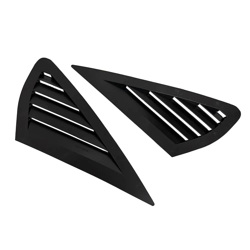 For Ford Focus Sedan 2005-2008 Car Rear Louver Window Side Shutter Cover Trim Sticker Vent Scoop ABS Carbon Fiber Accessories Quake