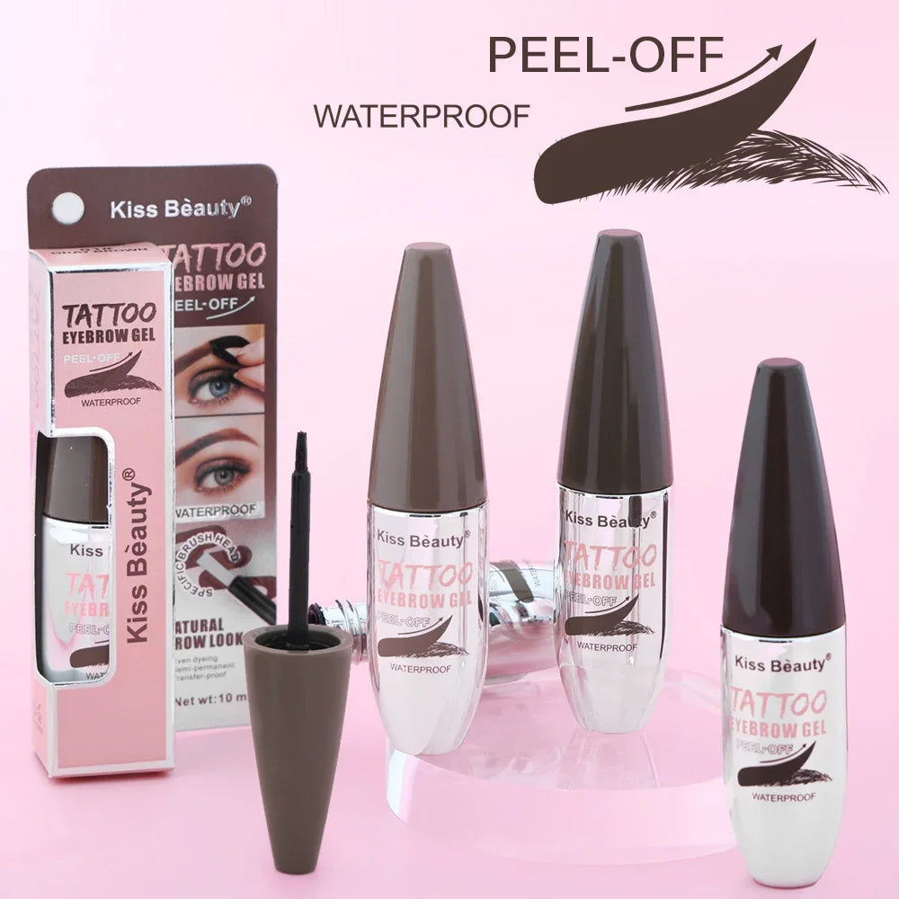Bridal Wedding Eyebrow Tint Peel Off Gel Waterproof Long Lasting Natural Color Semi Permanent Makeup for Wedding Day Quake