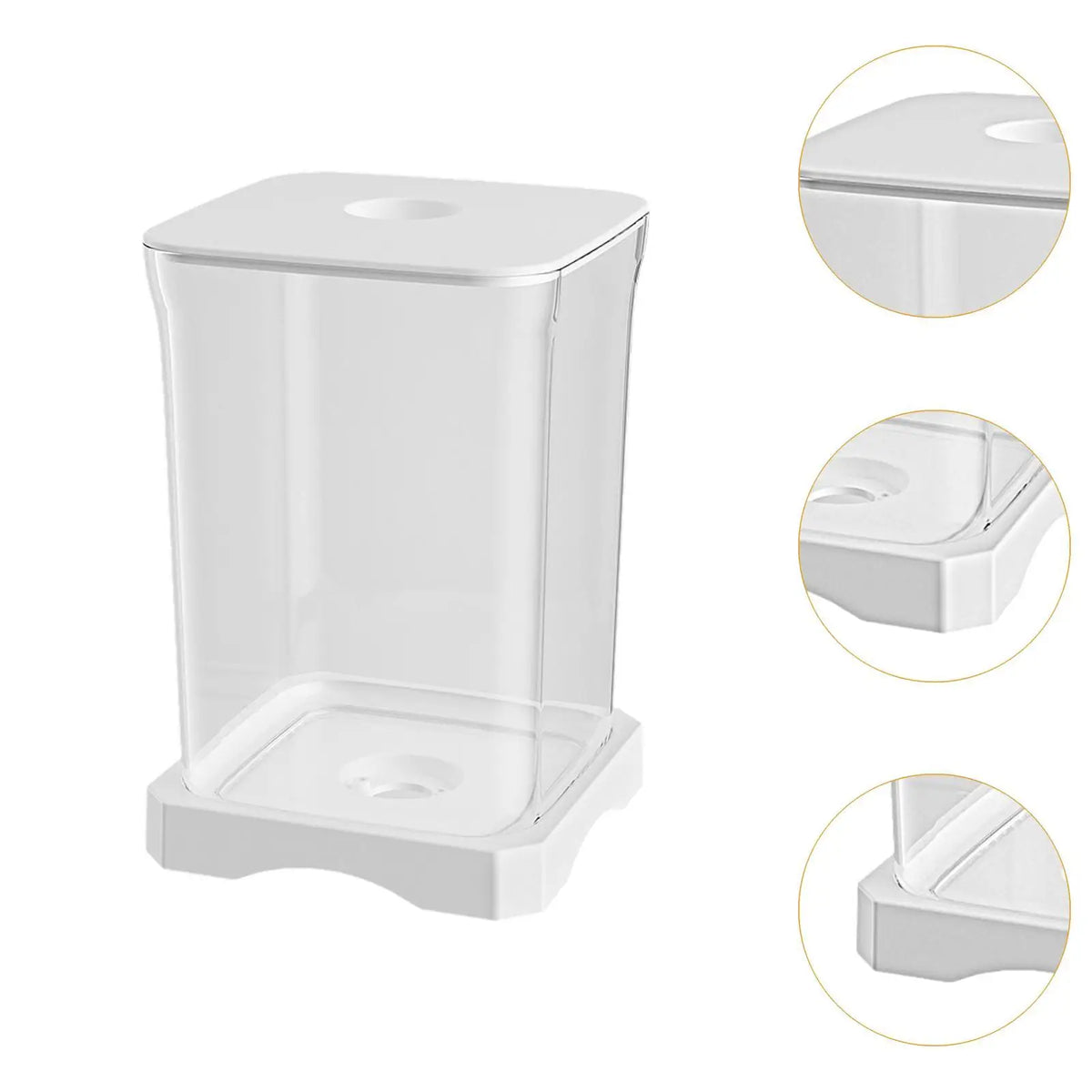 Fish Tank Clear Fish Bowl Breeding Tank Multipurpose Thickened Small Goldfish Tank for Home Tabletop Living Room Office Turtle Quake