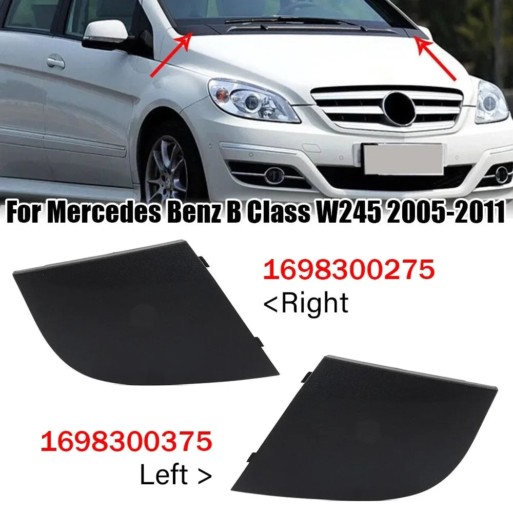 For Mercedes Benz B Class W245 2005-2011 1698300375 1698300275 1x Car Front Water Drain Vent Cover Hood Grille Drain Accessories Quake