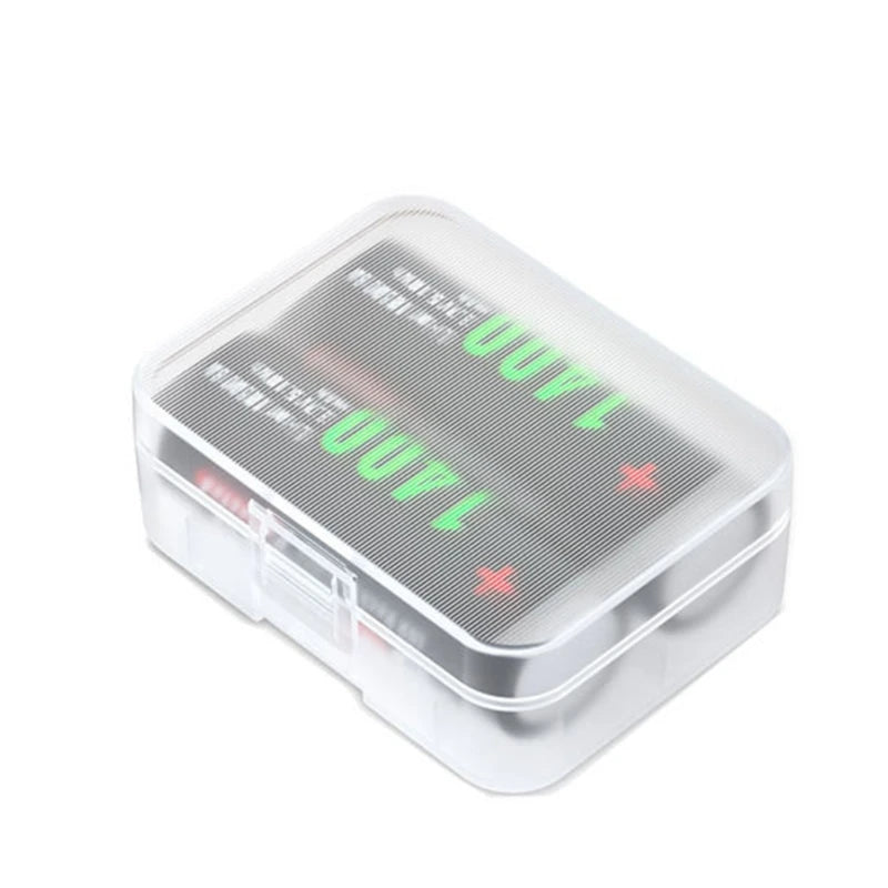 Clear Battery Storage Case for 2x18650 or 3x16340 Batteries Protect Your Batteries, Prevent Short Circuits and Dust K1KF Quake