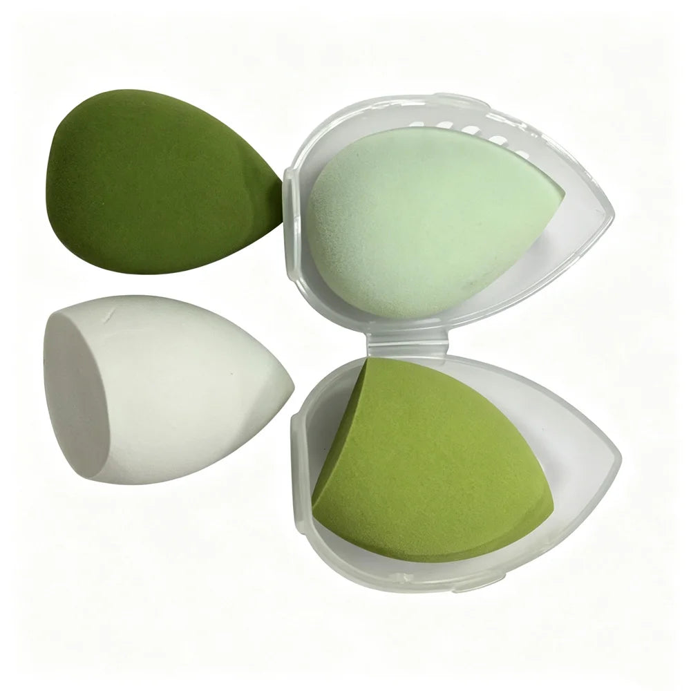 vvocci Gourd Oblique Cut Powder Puff Makeup Sponge Makeup Sponge Beauty Cosmetic Egg 4pcs Beauty Blender Teardrop Quake