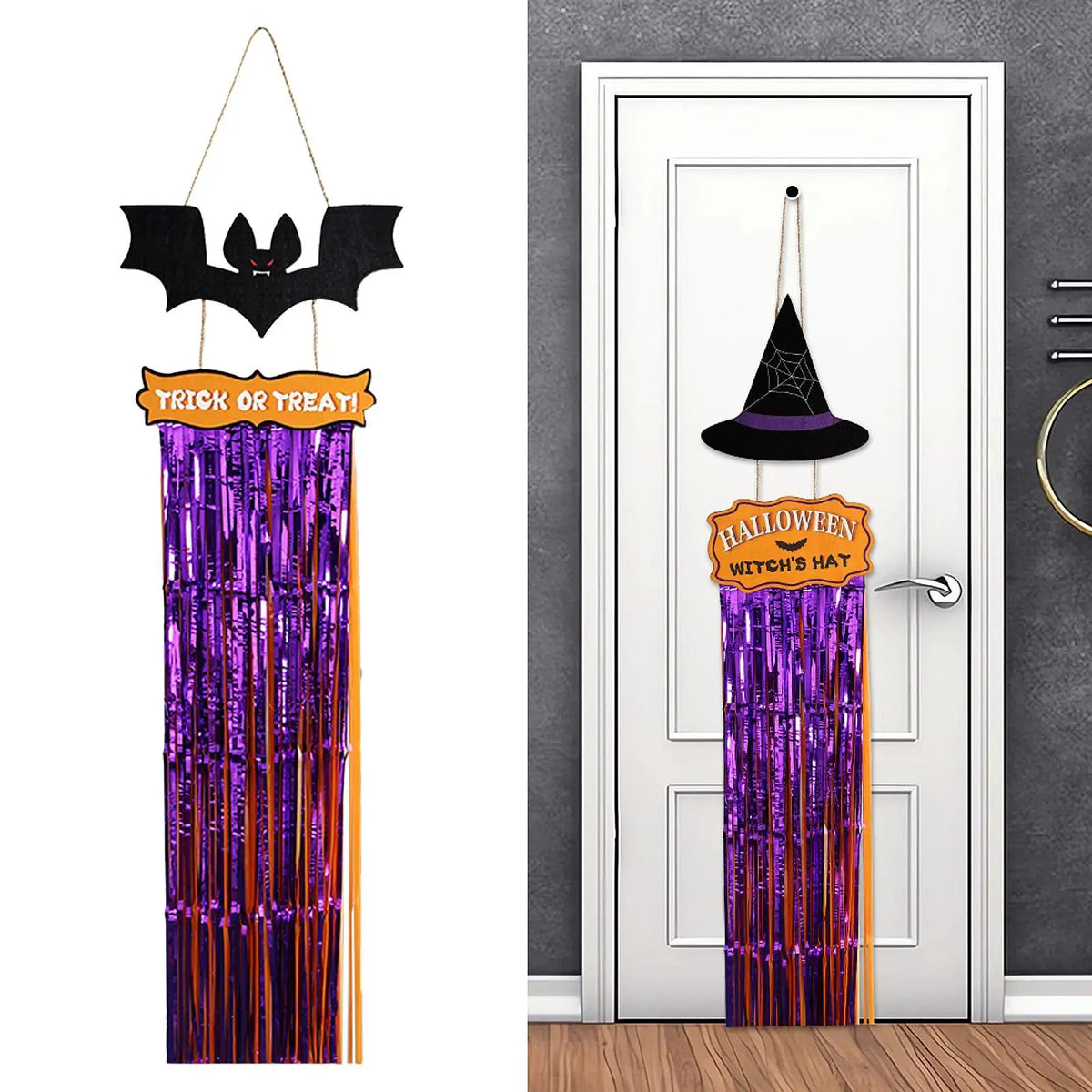 Halloween Hanging Sign Versatile with Lanyard for Relatives Wall Plaque Wood Ornament for Indoor Living Room Window Outdoor Wall Quake