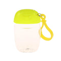 30ml Portable Refillable Bottles With Hook Hand Sanitizer Alcohol Cosmetics Container Outdoor Mini Soap Dispenser Container Quake Yellow