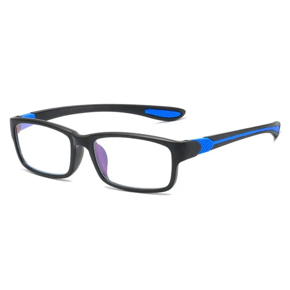 Flexible TR90 Sports Reading Glasses for Men Women Office Anti Blue Light Readers Eyewear Eye Protection Presbyopia Eyeglasses Quake Blue +300