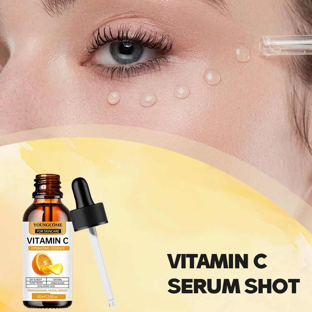 Vitamin C Facial Essence Dark Spot Remover Repair Anti-aging Essence Facial Skin Care Repair Collagen Nourish Skin Care Quake