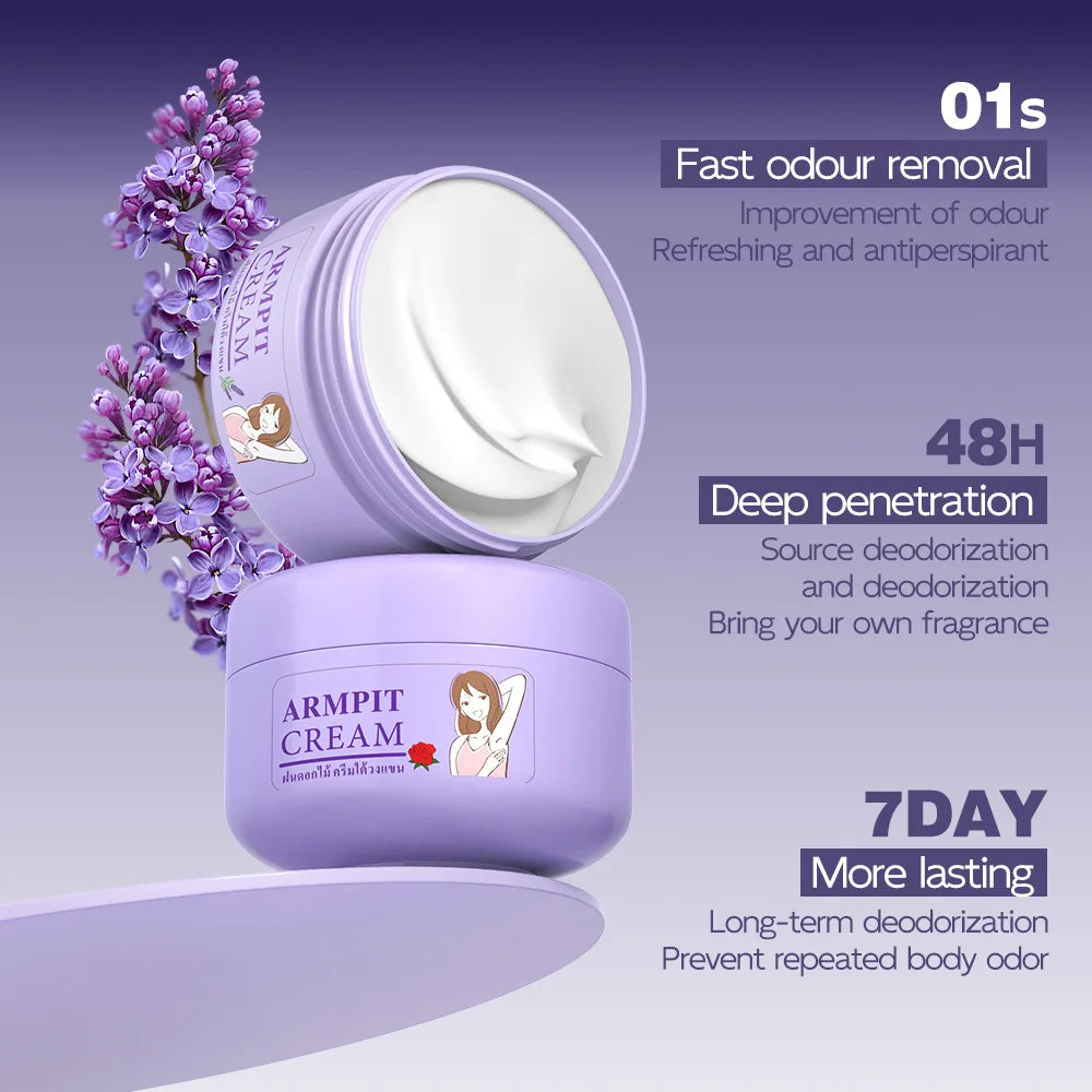 Body Odor Remove Cream Underarm Bad Smell Sweating Removal Armpit Refreshing Antiperspirant Lasting Aroma Deodorant Body Care Quake