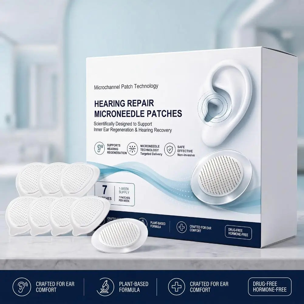 Behind Ear Microneedle Patch Breathable Ear Comfort Patch Skin Friendly Soothing Adhesive for Overnight Daily Care Quake