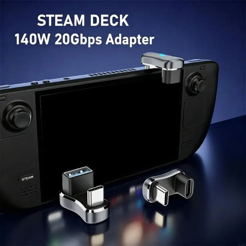 USB C Male Coupler, U Shaped Side Port Link with Black Housing and Silver Metal Trim for Close Body Cable and C K1KF Quake