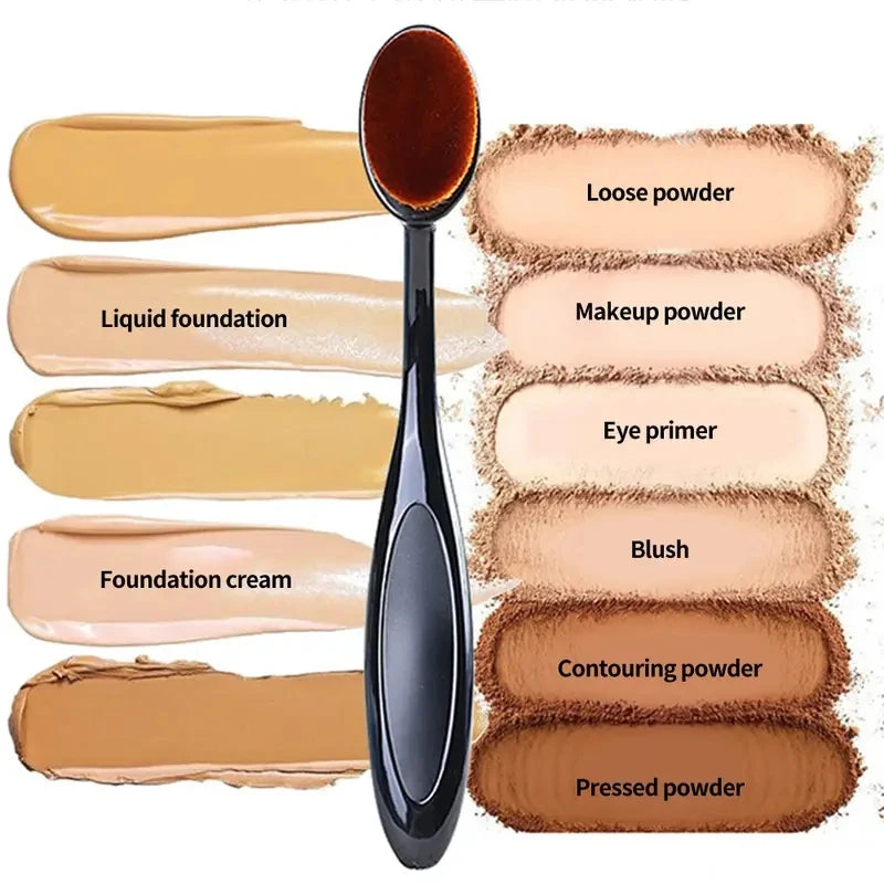 1/2/5/10PCS Large Foundation Brush Toothbrush Shape Makeup Make Up Tool Get Fast Even Application of Creams and Powders Cosmetic Quake