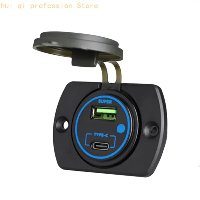 Fast Charging USB PD3.0 Car Chargers For Smartphones And Tablets With ABS Housing And Safety H8WE Quake H8WE3TT310238-D-BL CN