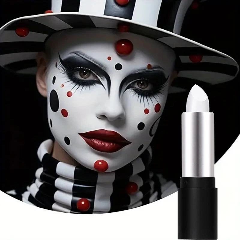 Face body paint stick, white Body painting Stick For Halloween Party Skull Skull Clown Makeup Halloween Makeup Role Costume Quake