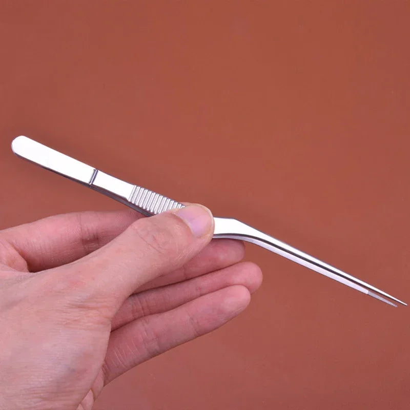 vvocci Forceps Angled Clamp Nasal Tool Removal Ear Nose Eyelash Remover Cleaner Tweezer Earpick WaxCurved Earwax Tweezers Clip Quake