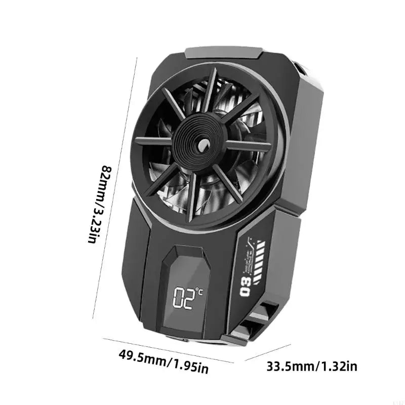Semiconductor Phone Coolers With Temperature Display Rapid Cooling For 73-104Mm Width Gaming Phones K1KF Quake
