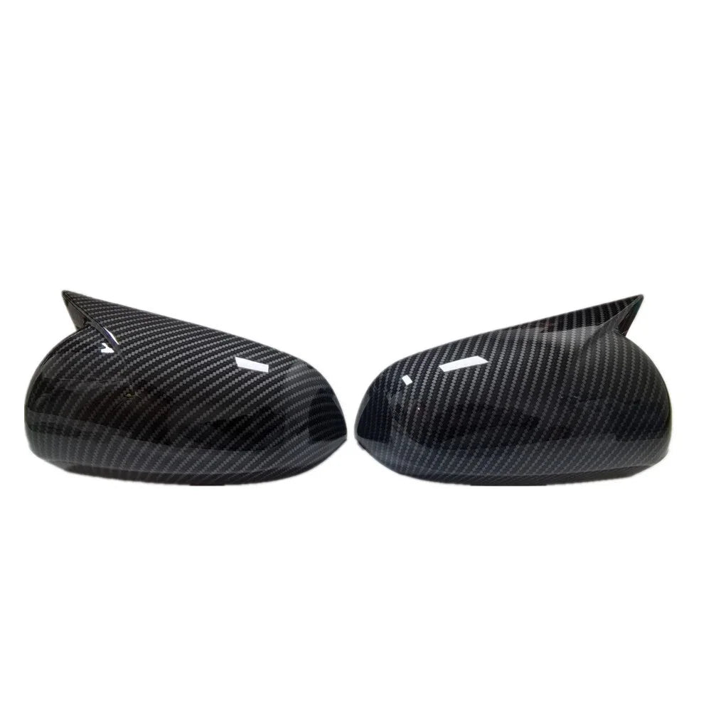 For Audi A3 S3 A4 S4 B6 A6 C6 Car Sticker Rearview Side Mirror Cover Wing Cap Exterior Door Rear View Case Trim Carbon Fiber Quake Carbon Look