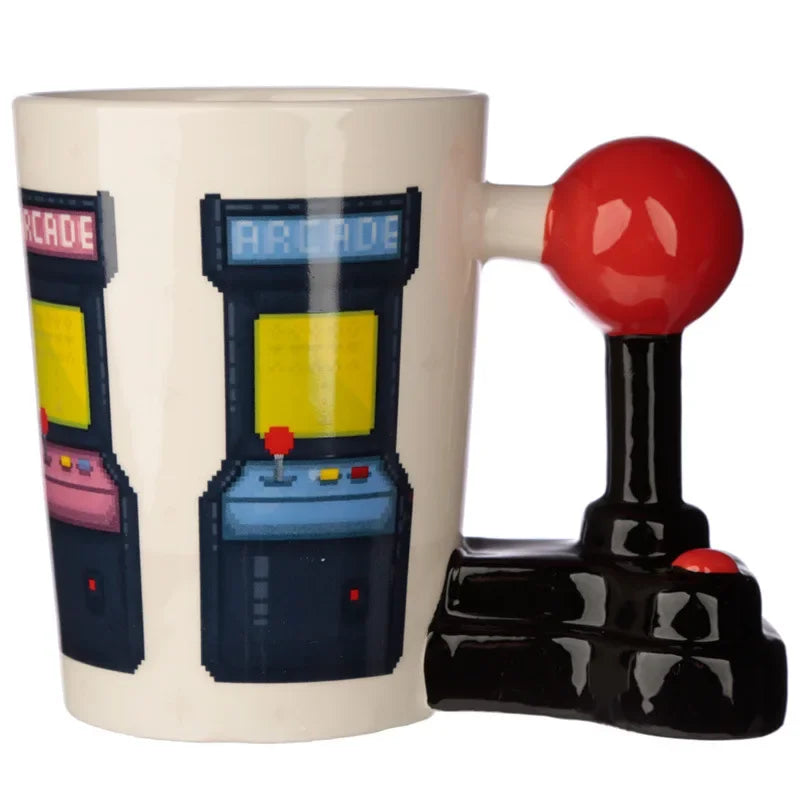 Handmade Ceramic Coffee Cup 350ml Game Controller Style Home Breakfast Milk Cup Creative Birthday Gift Quake game console 350ml