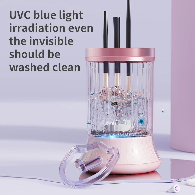 Rechargeable Makeup Brush Cleaner Machine Multifunctional Cleaning Drying Tool Quake