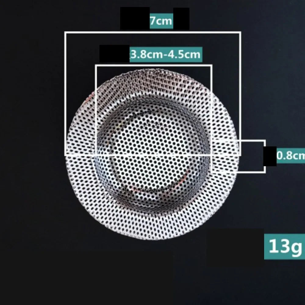 Water Sink Filters Sink Mesh Strainer Kitchen Tool Stainless Steel Bathroom Floor Drains Cover Shower Hair Catche Stopper Tools Quake 7CM