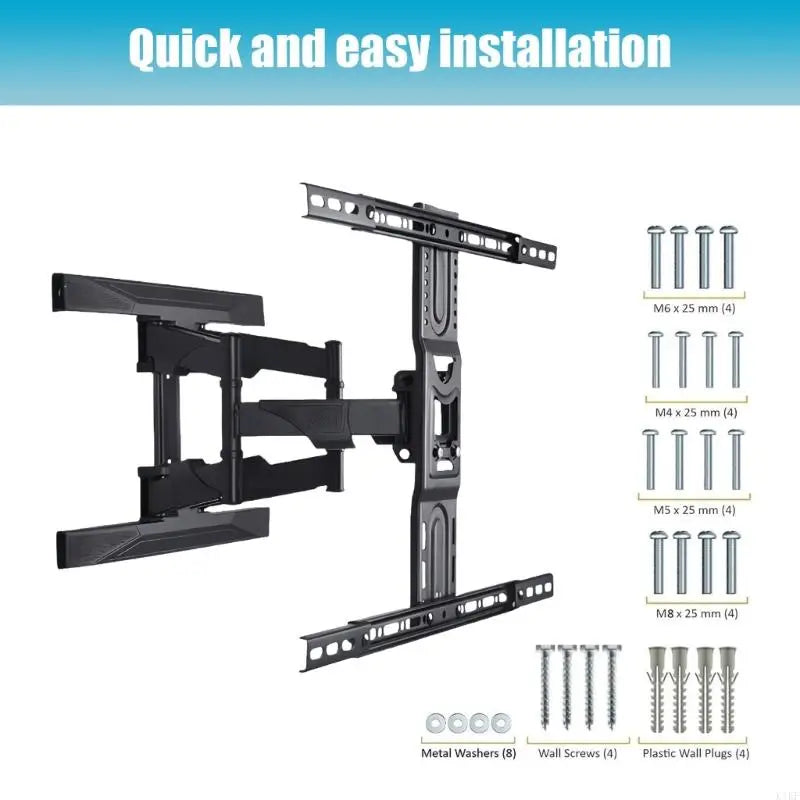 Pack of 1 Mount Three wheeled 32 to 75 Foot TVs Highlighting Easy Arrange Hardware and Precise Positioning K1KF Quake