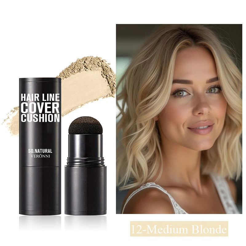 Instant Hairline Powder Fast Covering Hair Root Concealer Eyebrow and Beard Lines, and Long-lasting Wind and Sweat Resistant Quake 12